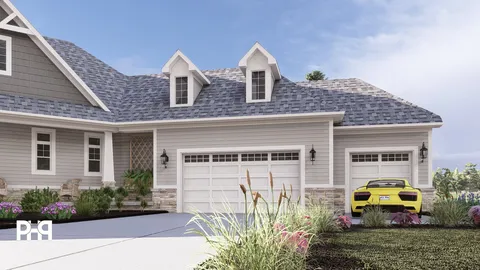 The Spruce house plan, exterior view 4
